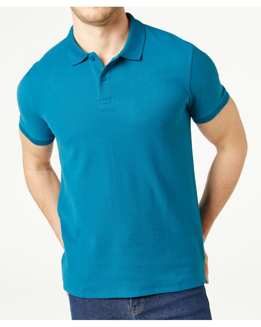 Poloshirt aus Baumwolle petrol