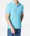 Poloshirt aus Baumwolle aqua