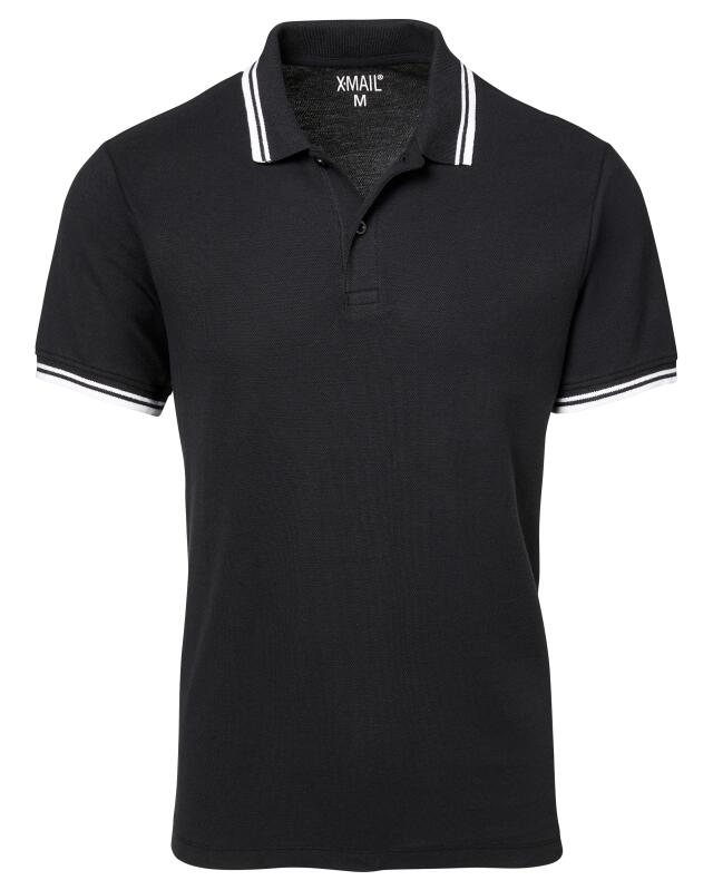 Polo homme, noir (KiK Poloshirt (schwarz)) — KiK, produit allemand authentique au Maroc