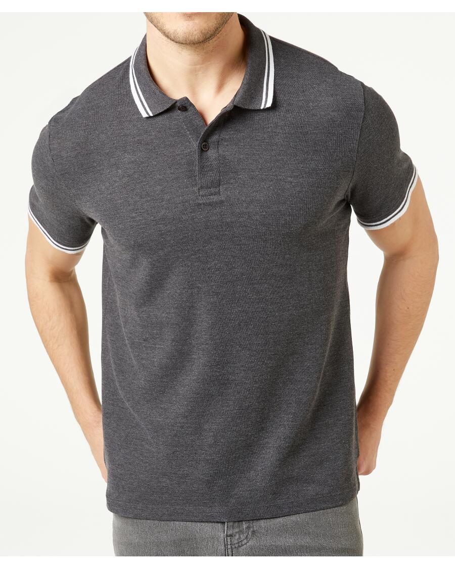 Poloshirt anthrazit melange