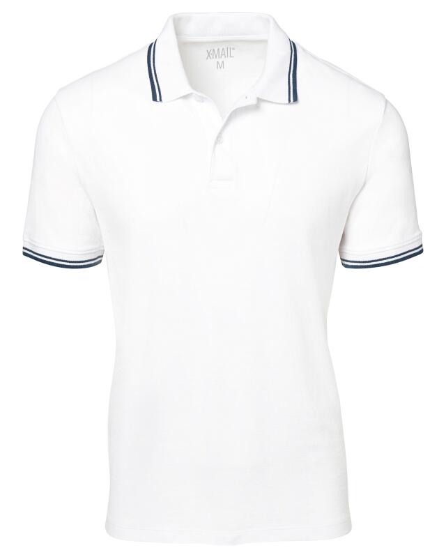 Polo homme, blanc (KiK Poloshirt (weiß)) — KiK, produit allemand authentique au Maroc