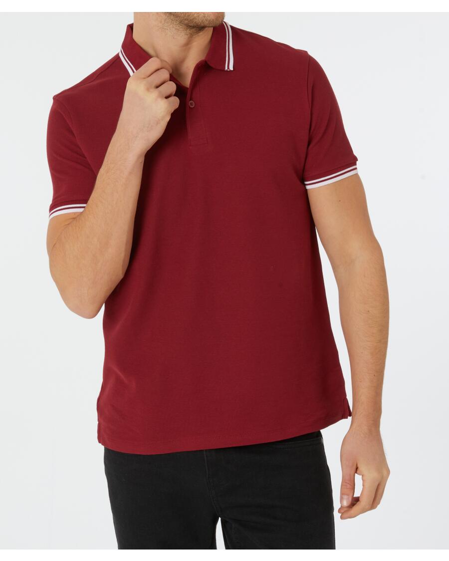 Poloshirt weinrot