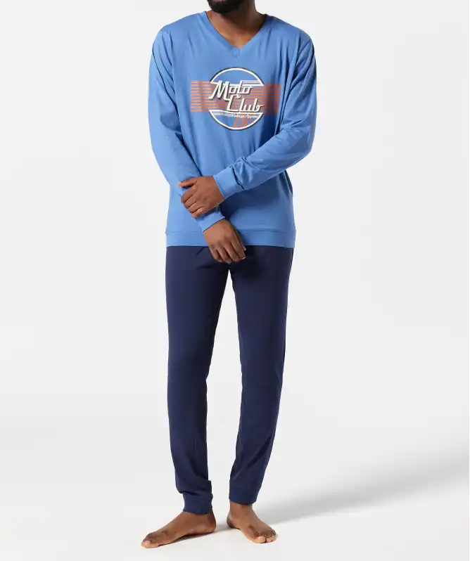 Pyjama mit Rundhalsausschnitt