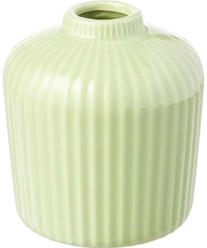 Wazon ceramiczny z ryflowaniem