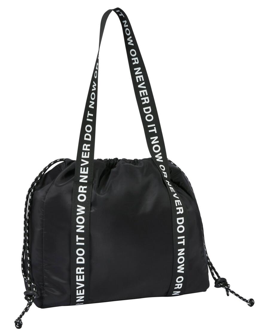 Handtasche in Beutelform schwarz