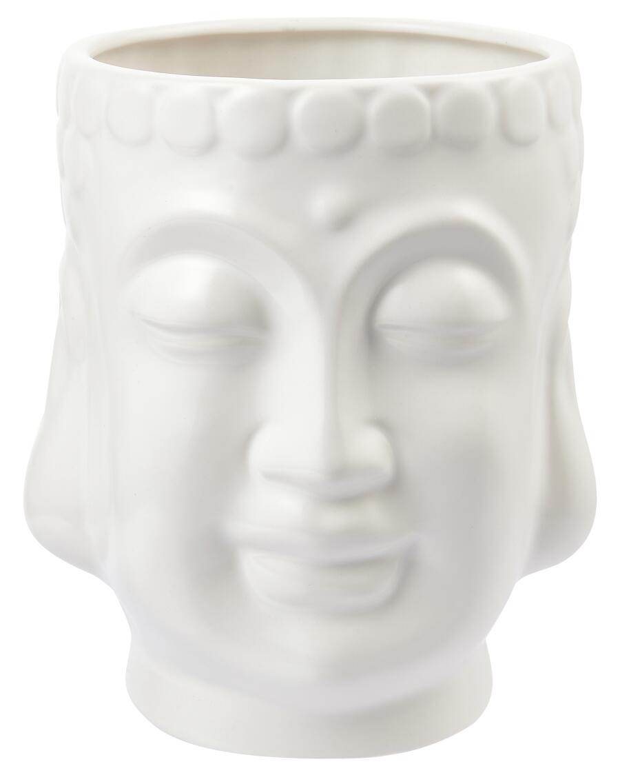 Pflanztopf Buddah weiß