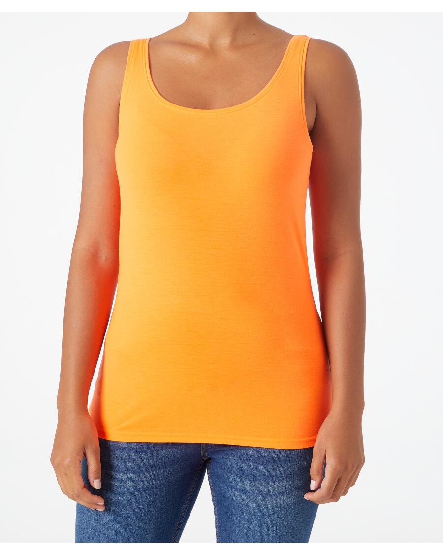 Tanktop in neonkleur neon oranje