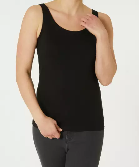 Basic tanktop in zwart