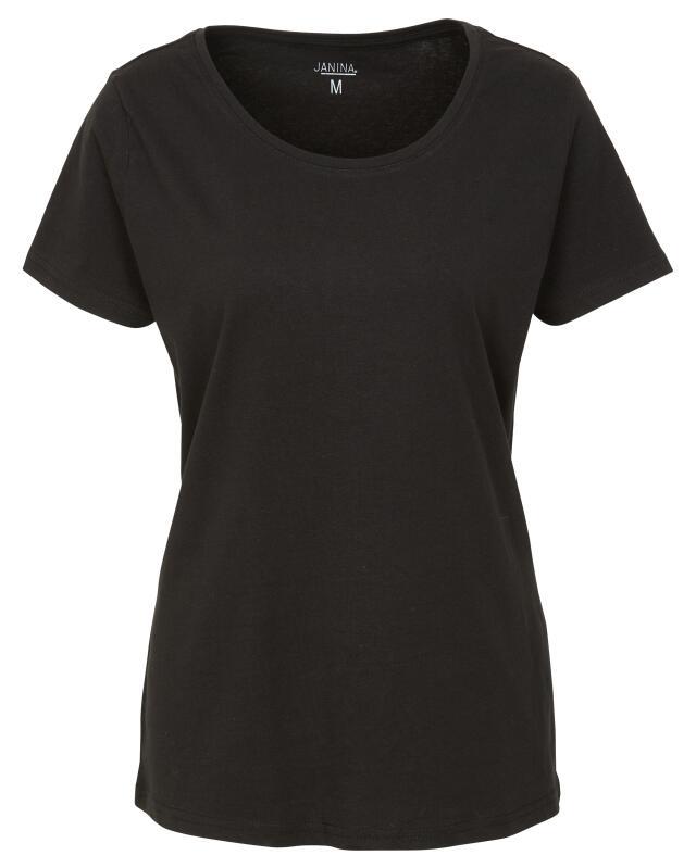 T-shirt femme, noir (KiK Schwarzes T-Shirt (schwarz)) — KiK, produit allemand authentique au Maroc
