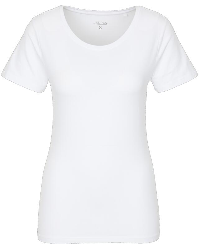 T-shirt femme, blanc (KiK Weißes T-Shirt (weiß)) — KiK, produit allemand authentique au Maroc