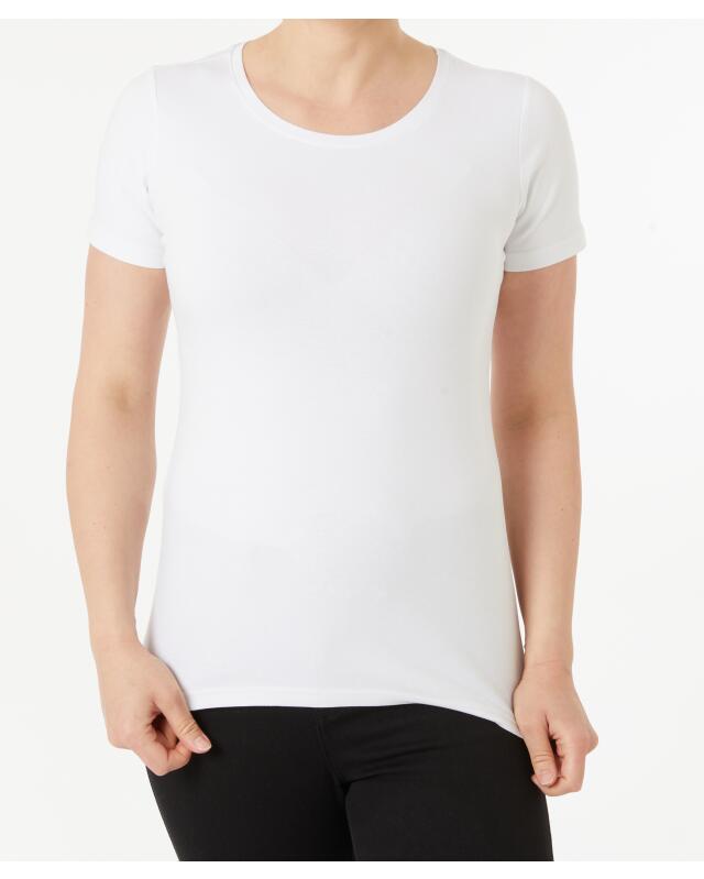 T-shirt femme, blanc (KiK Weißes T-Shirt (weiß)) — KiK, produit allemand authentique au Maroc