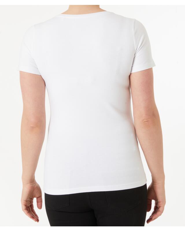T-shirt femme, blanc (KiK Weißes T-Shirt (weiß)) — KiK, produit allemand authentique au Maroc