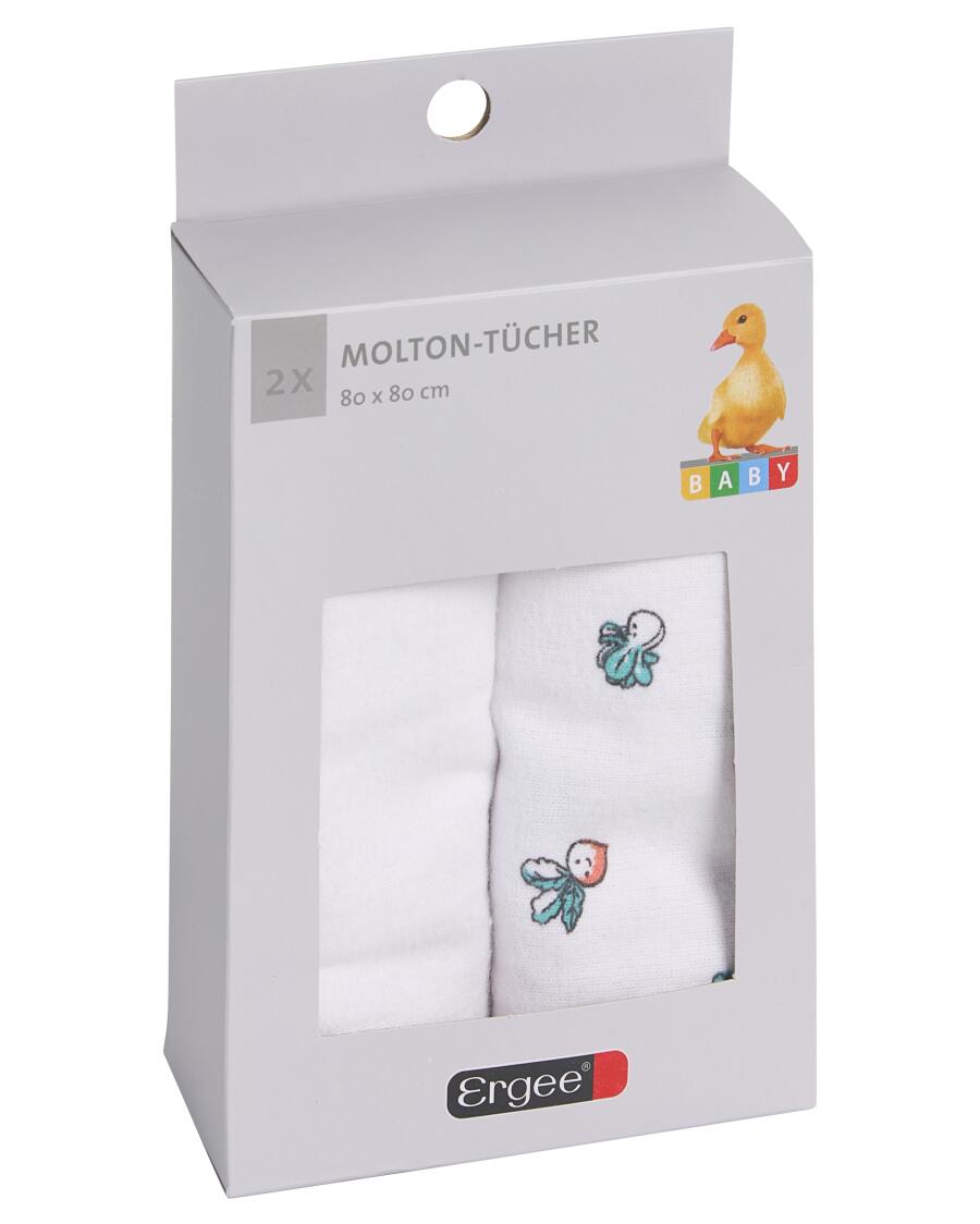 Moltontücher weiß