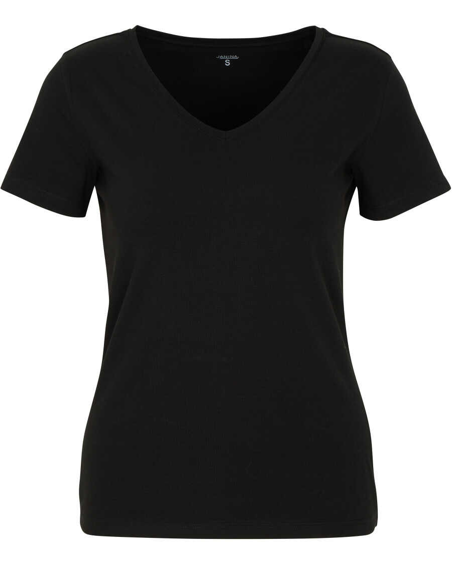 T-Shirt Basic Janina, V-dekolt