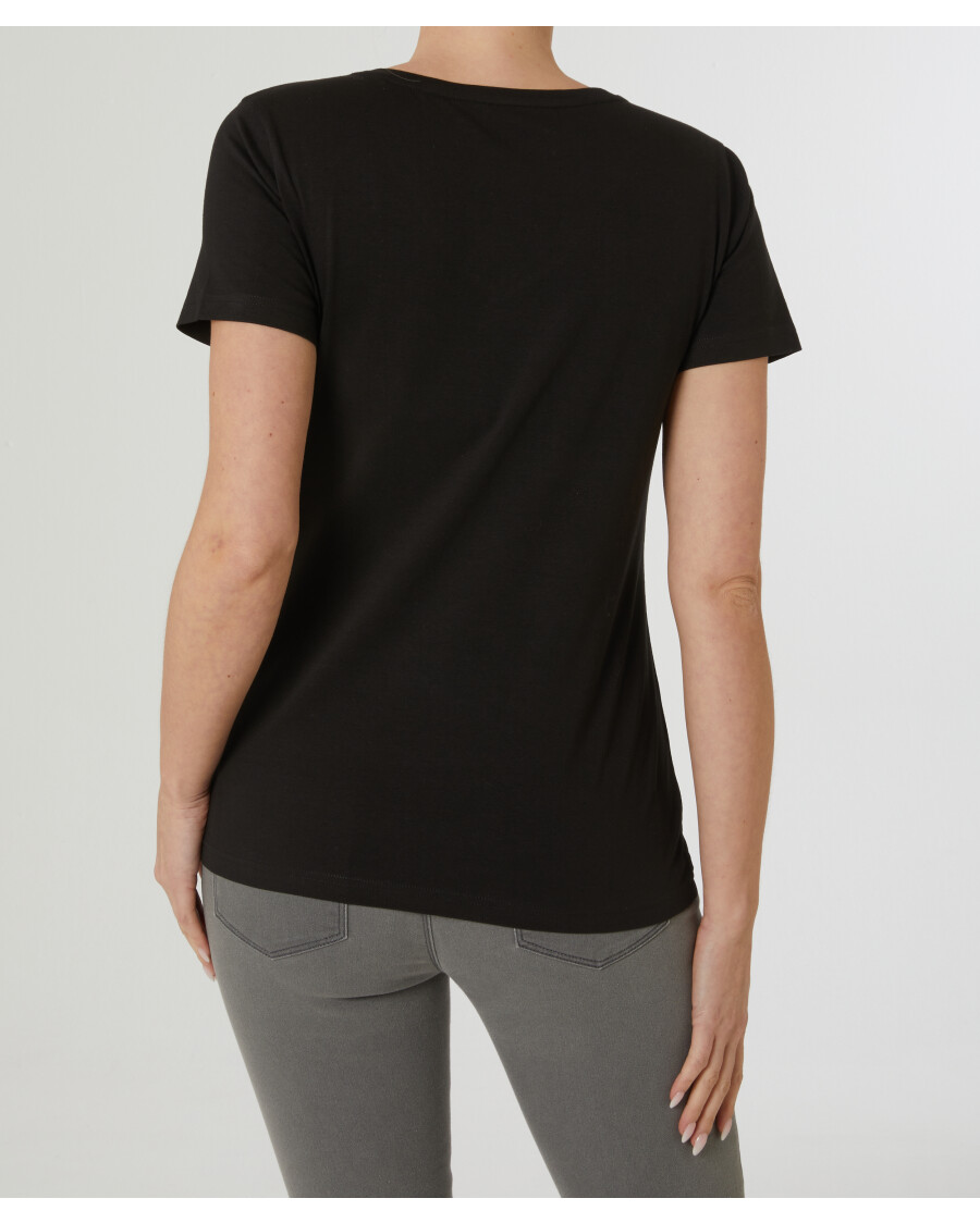 T-Shirt Basic Janina, V-dekolt