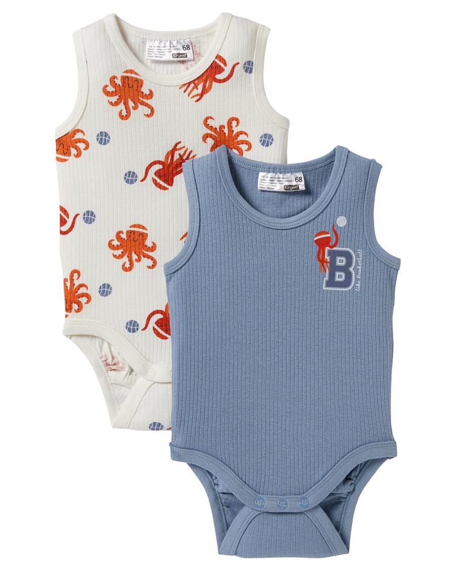 Rompers met geribbelde structuur lichtblauw