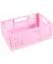Plastik-Klappbox rosa