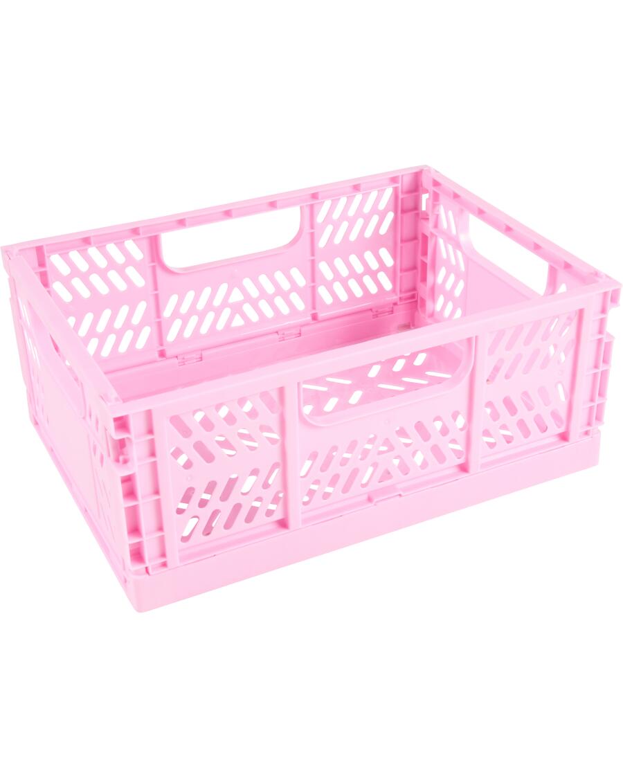 Plastik-Klappbox rosa