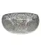 Dekoschale mit Lochprägungen silber