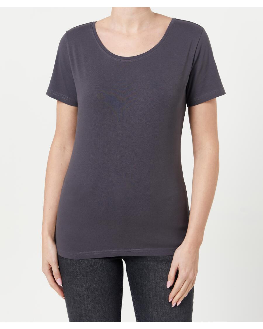Basic T-Shirt dunkelgrau