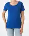 Basic T-Shirt indigo blau