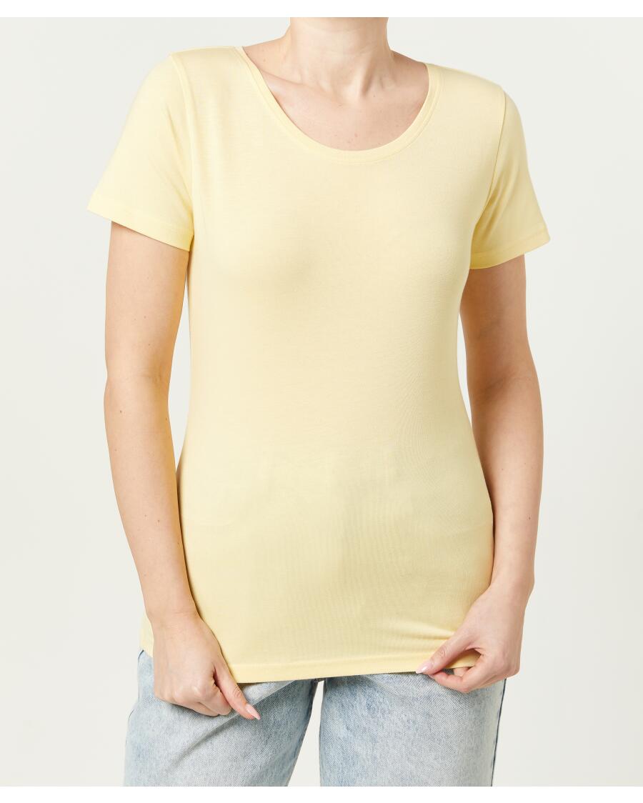 Basic T-Shirt hellgelb