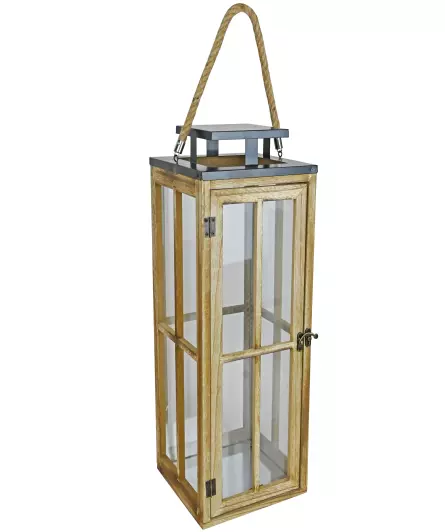 Drewniany lampion