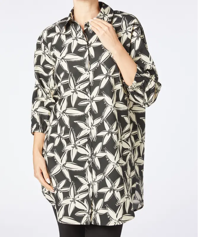 Longbluse aus Baumwolle