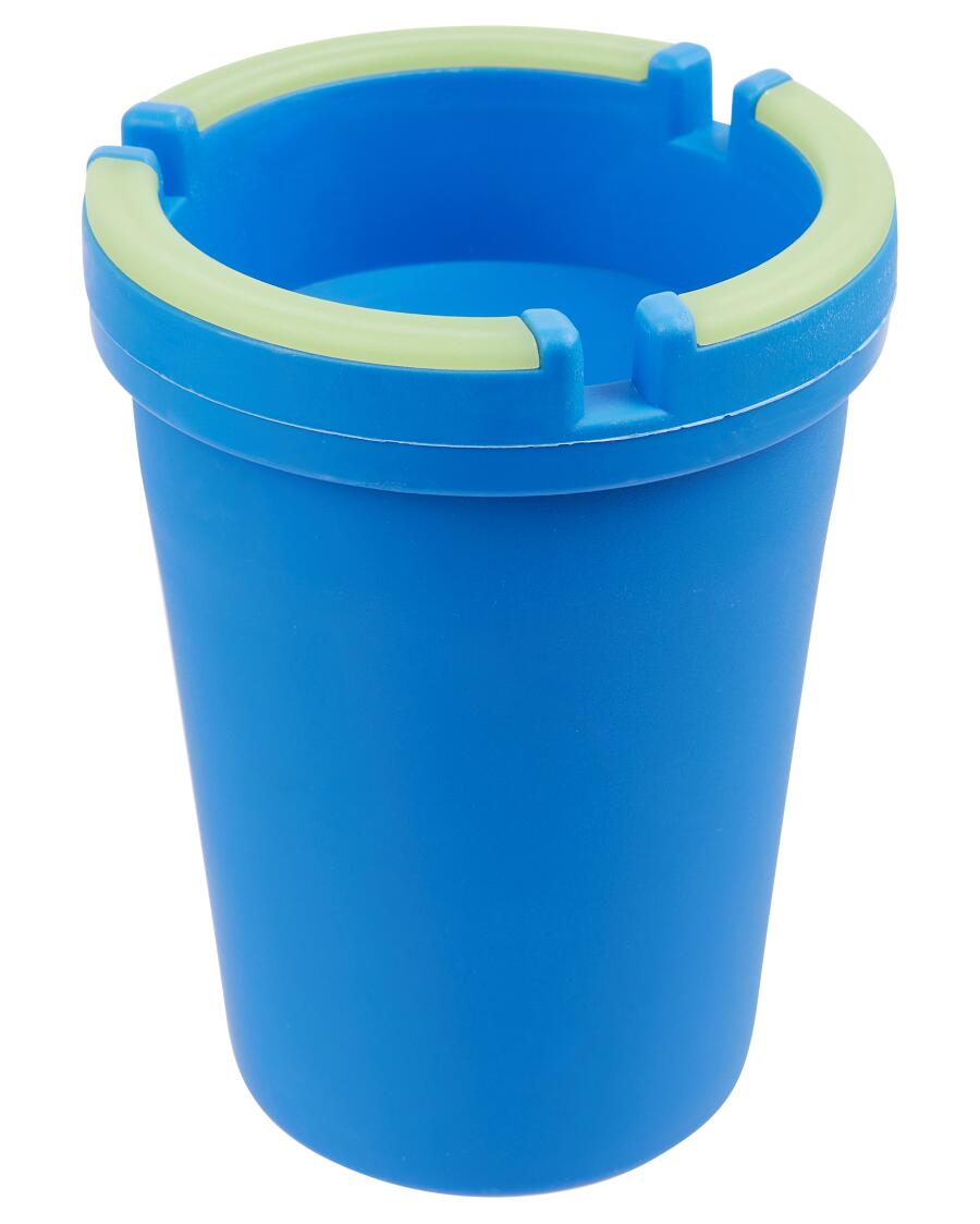 Fluorescerende auto asbak blauw