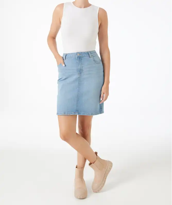 Jeansrock im 5-Pocket-Style