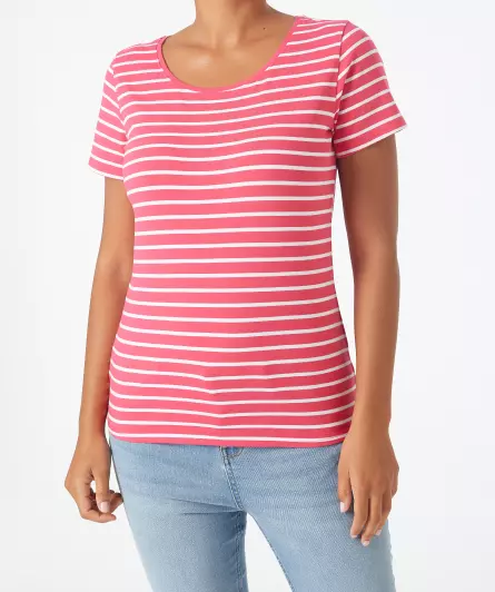 Gestreiftes Basic T-Shirt