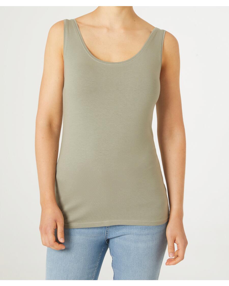 Top Basic khaki