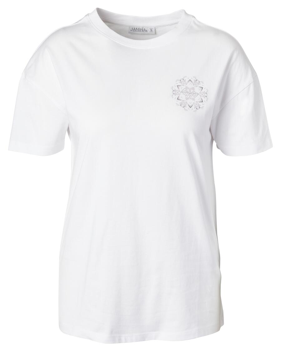 T-Shirt Janina, okrągły dekolt
