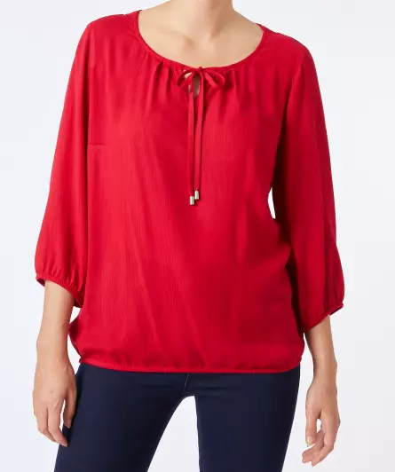 Bluse mit Kordeln