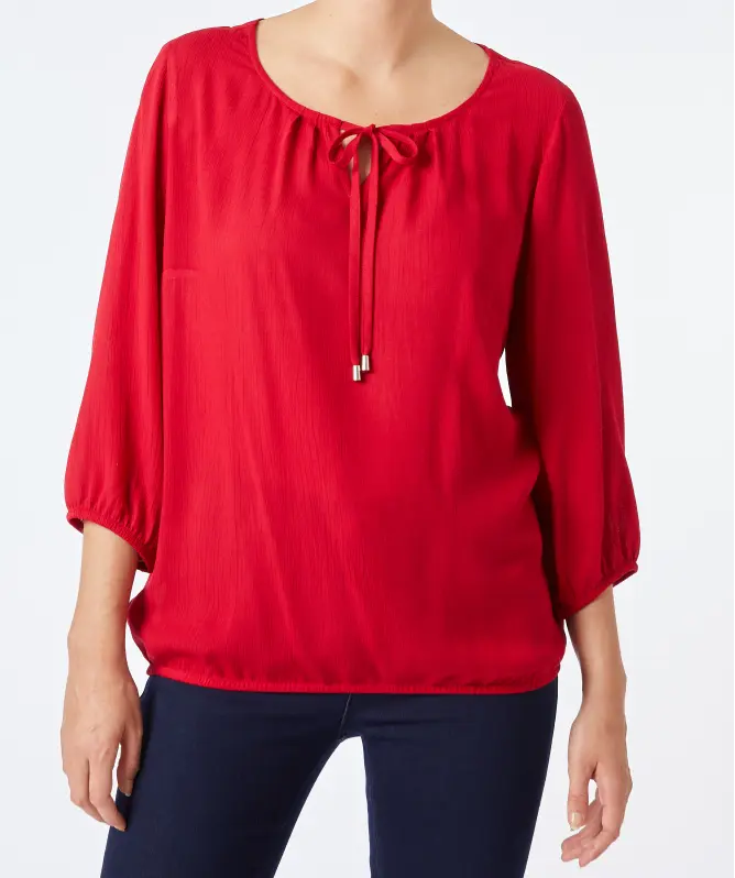 Bluse mit Kordeln