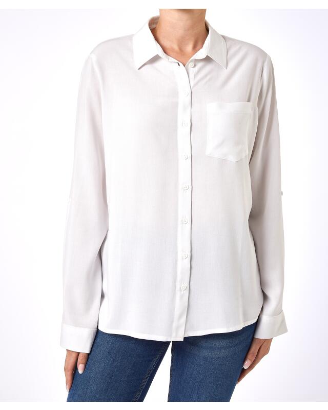 Blouse for women, white — KiK, authentic German product in Morocco