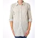 Overhemdblouse met wijde pasvorm