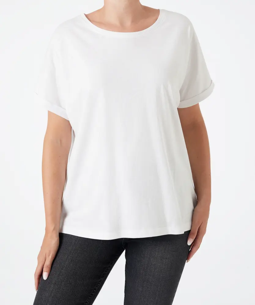 T-Shirt aus Baumwolle Janina, Rundhalsausschnitt