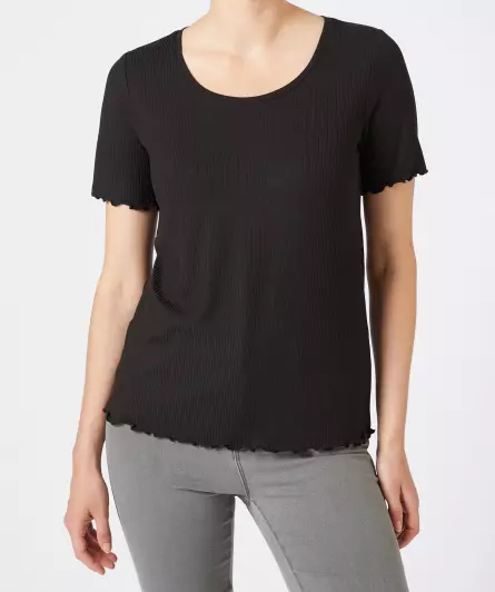 Geripptes T-Shirt