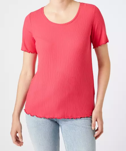 Geripptes T-Shirt