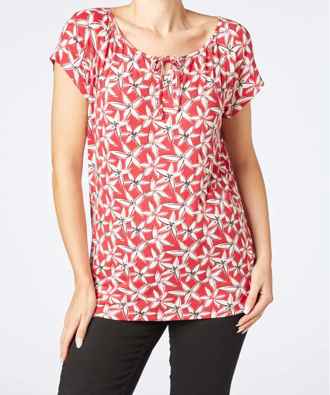 T-Shirt mit Blumenmuster