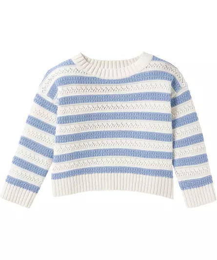 Gestreifter Strickpullover