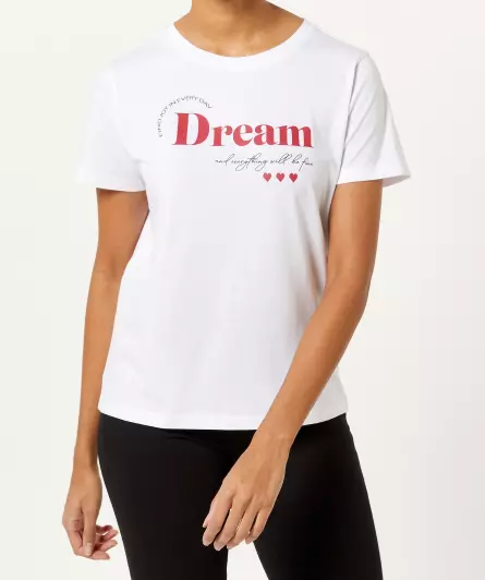 T-Shirt mit Schriftzug