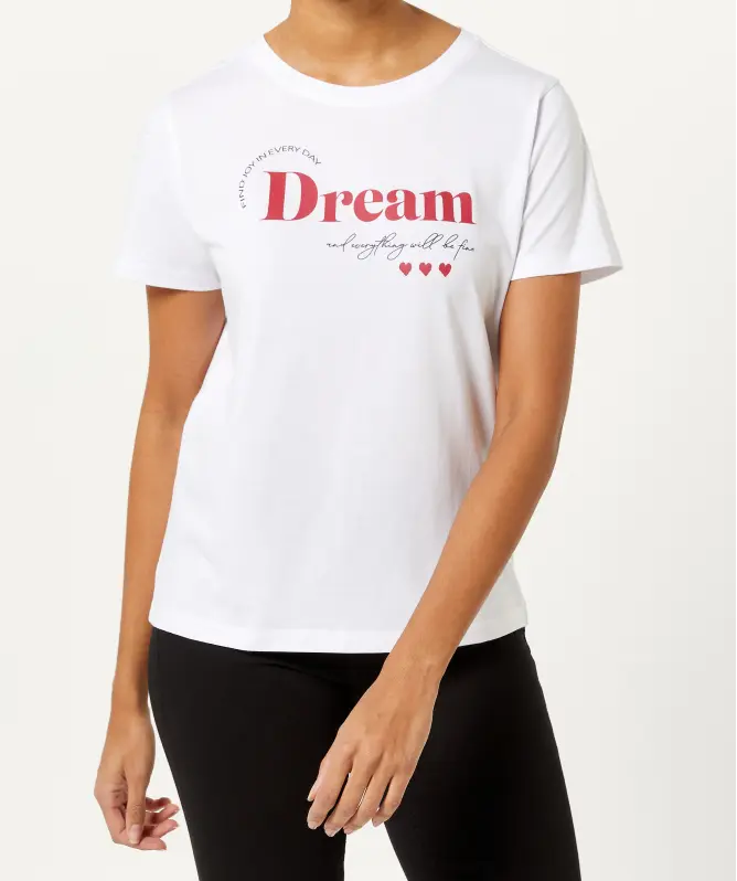T-Shirt mit Schriftzug