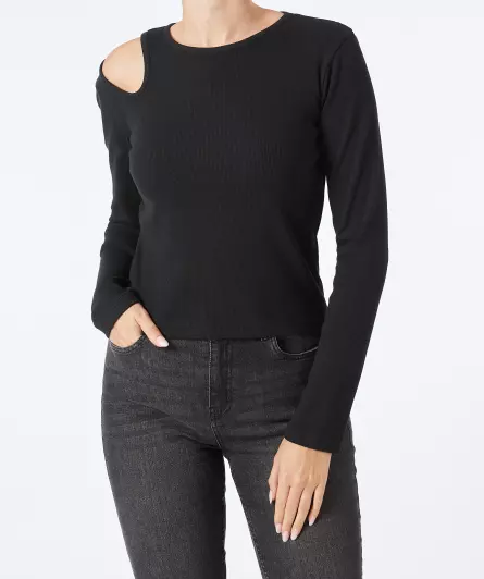 Langarmshirt mit Cut-out