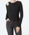 Langarmshirt mit Cut-out schwarz