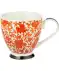 Koffiemok met patroon rood