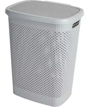 Kosz na pranie w kropki