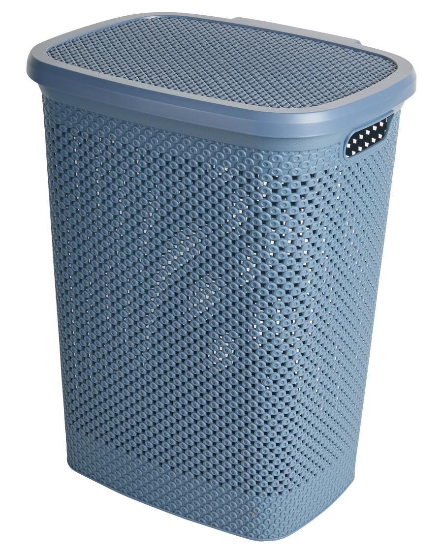 Koš na prádlo dírkovaný modrá