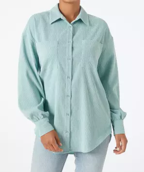 Cordhemd Oversize